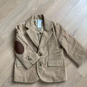 Janie and Jack beige corduroy blazer